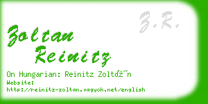zoltan reinitz business card